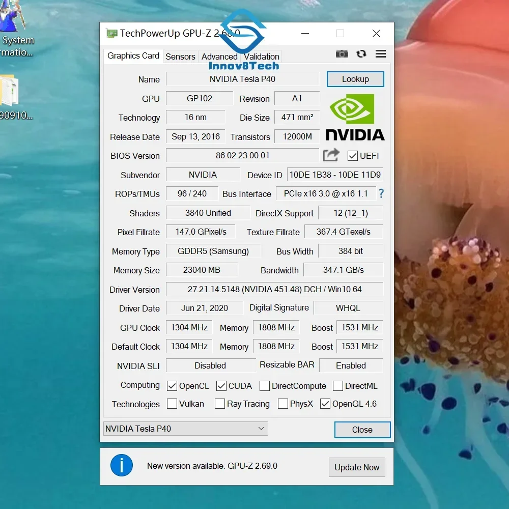เทอร์โบแฟนสำหรับการ์ดจอ P40 24 - Ai Deep Learning Workstation Gpu 24Gb บทวิจารณ์และราคา