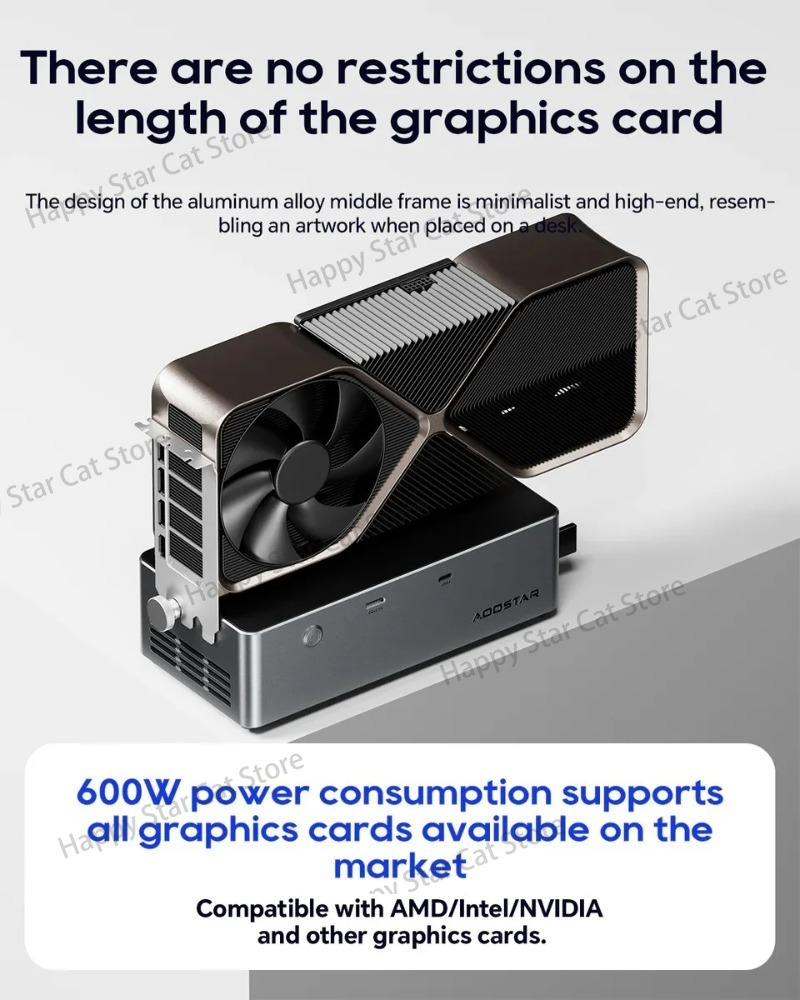 AOOSTAR AG02/AG01 แท่นเชื่อมต่ - Oculink Egpu Dock Graphics Card บทวิจารณ์และราคา